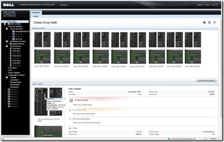 PowerEdge VRTX - CMC - Multi-Chassis View Screenshot